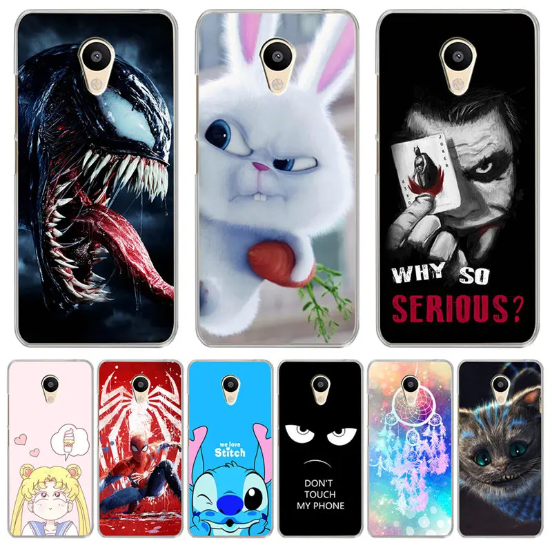 

Luxury Marvel For Meizu M3S M5 M5S M5C M6 M3 M5 M6 Note U10 U20 Cover Case Silicone Coque Capinha Etui joker stitch venom cute