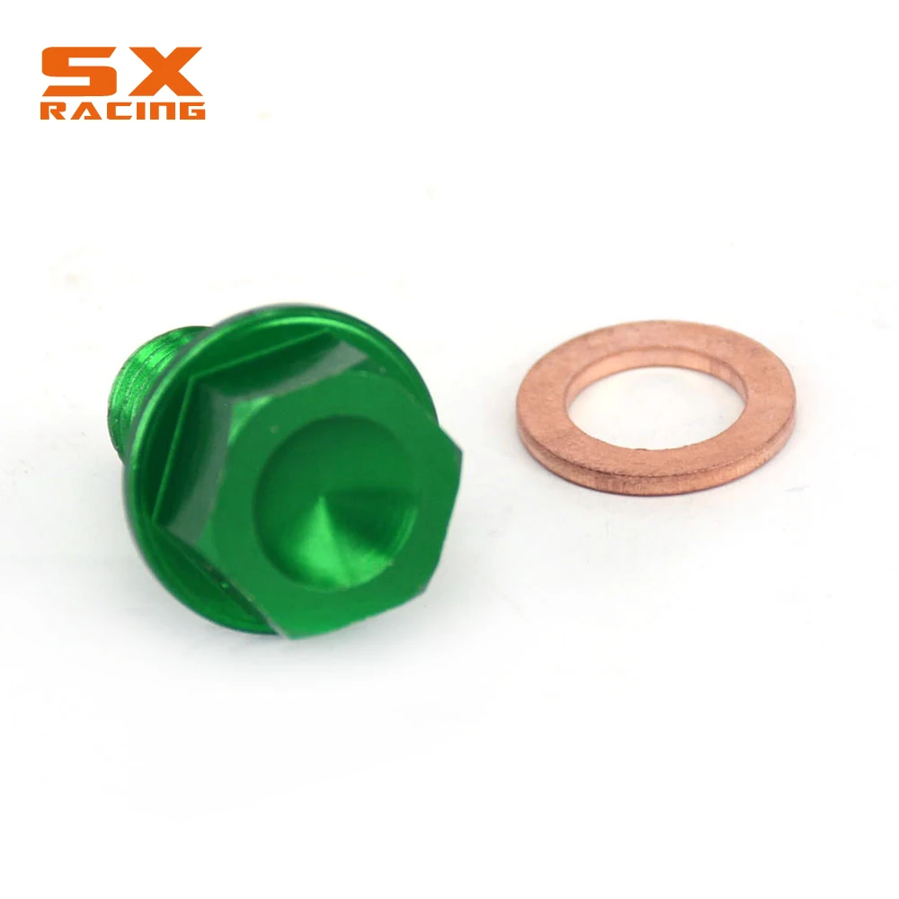 M10*1.5 마그네틱 프레임 오일 드레인 플러그 볼트 나사 KAWASAKI KX65 KX85 KX100 KX250 KX250F KX450F KLX250 D 트래커 KLX230 300R