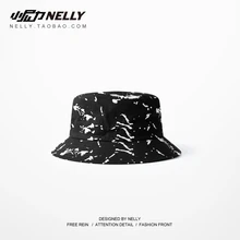 Nelly Лето всплеск чернил хип хоп крутая Рыбацкая шляпа унисекс мода личности шкив уличный танец шляпа