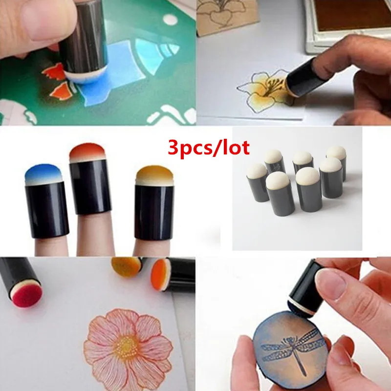 arriettycraft Finger Sponge Daubers for Stenciling Paper Craft Project Painting Inking Tools daubers for Scrapbooking 10pcs//Pack