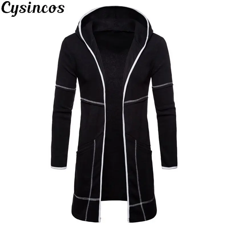 

CYSINCOS 2019 New Autumn Men's Jackets Casual Coats Solid Color Mens Brand Clothing Hoodies Male Bomber Jackets Men's Sweaters