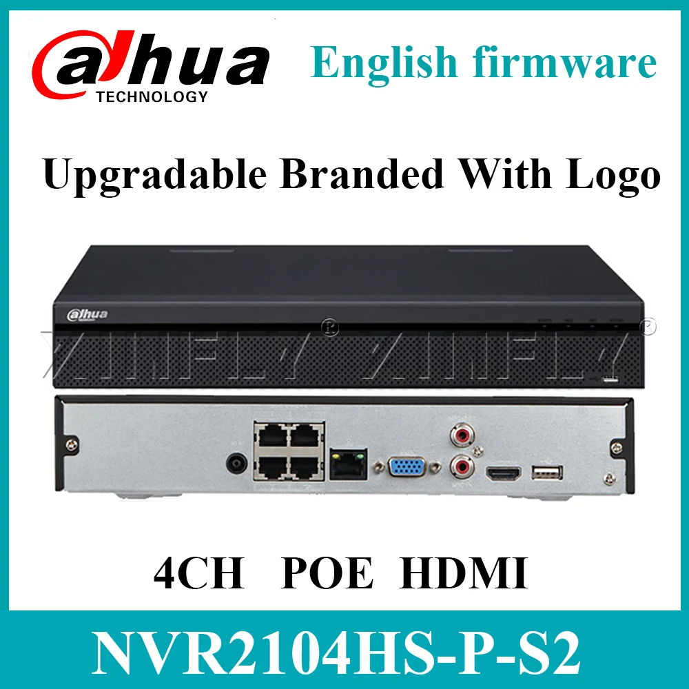 Dahua POE NVR For IP Security Camera H.264 4CH 6MP SATA P2P NVR2104HS-P-S2