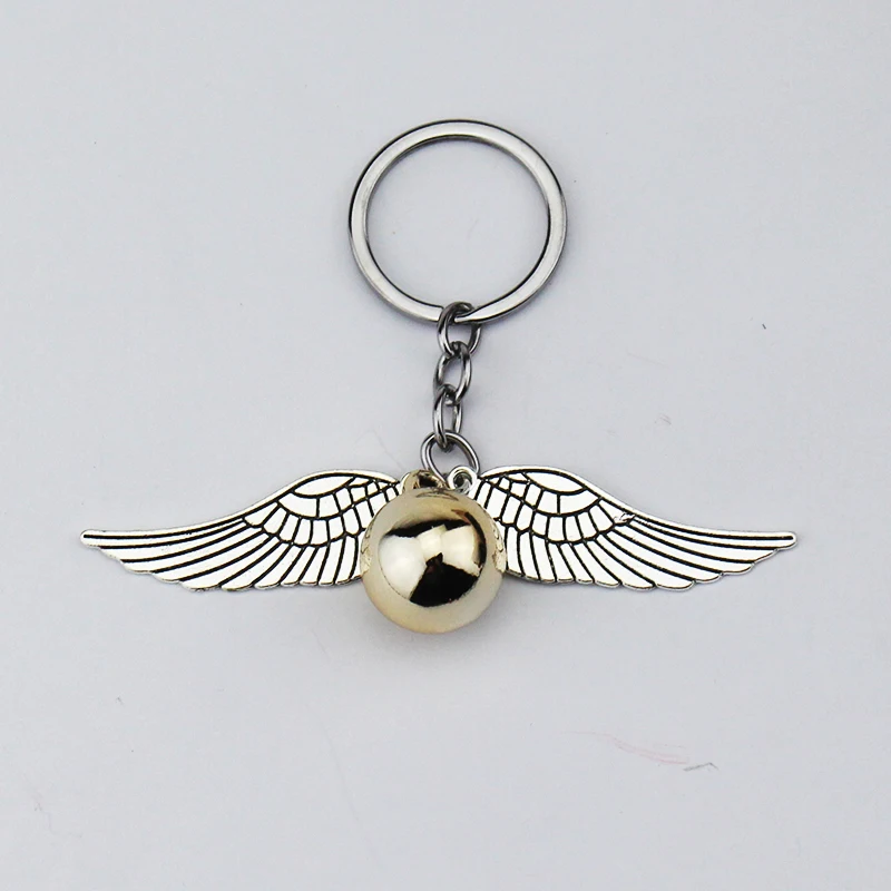 

Harri Potter Quidditch Golden Snitch Key Chain Magical HP Hogwarts Keychain Pendant Keyring Jewelry Fan Collection Props Gift