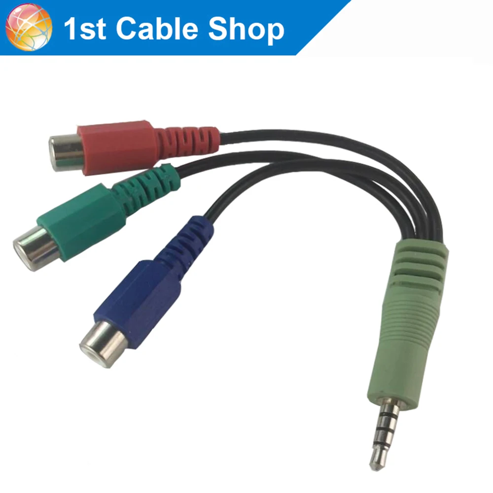 

Component cable 3.5mm aux component Ypbpr RGB video adapter cable work as BN39-01154C for SAMSUNG LED Smart TV&other device