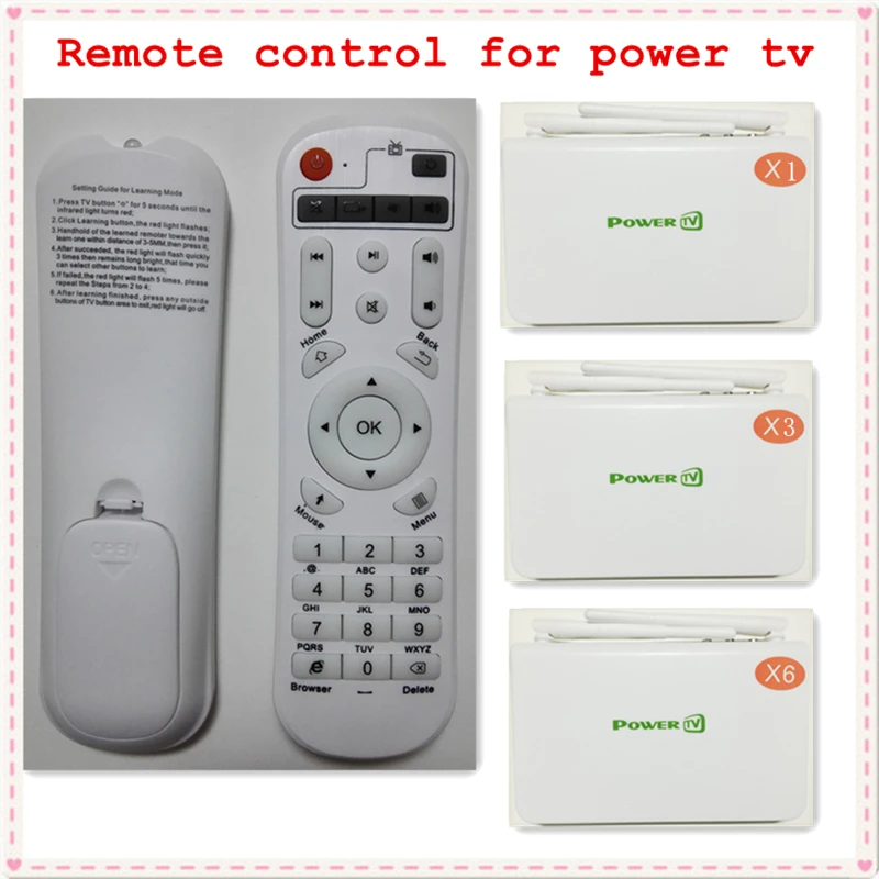 Original PowerTV / Special Arabic IPTV box REMOTE CONTROL, Compatible