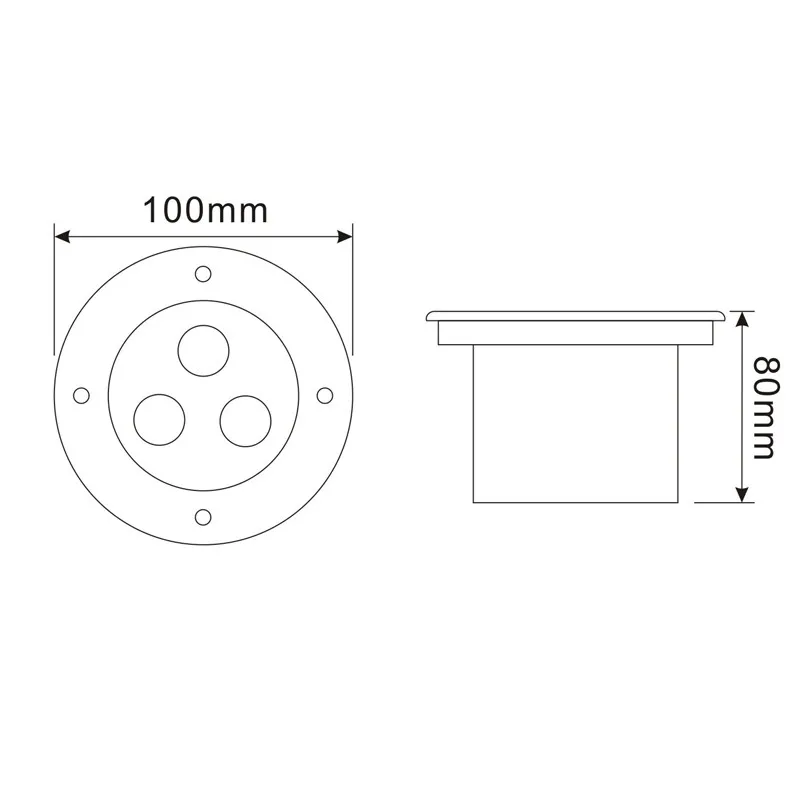 Levou ao ar Água para o Jardim ao ar Led à Prova Livre Terraço w Ip67 220 v Super Brilhante d' Chão Recesso Rgb Luz 5 5 Lâmpadas subterrâneas