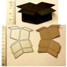 Ufurty штампы Скрапбукинг 3D коробка прошитая металлическая вырубка штампы новые ремесло тиснение штампы трафареты изготовление бумажных карточек шаблон