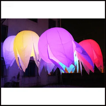 

Free shipment diameter 1.5m new design hanging inflatable flower