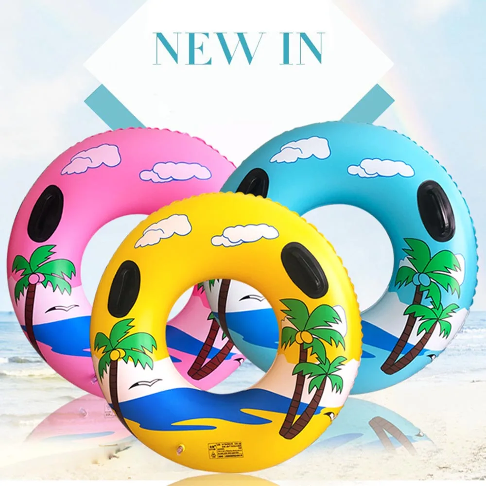 Летом надувной для взрослых для плавания кольцо кокосовой пальмы плавательная игрушка для бассейна, погружаемый в воду Круг Аксессуары