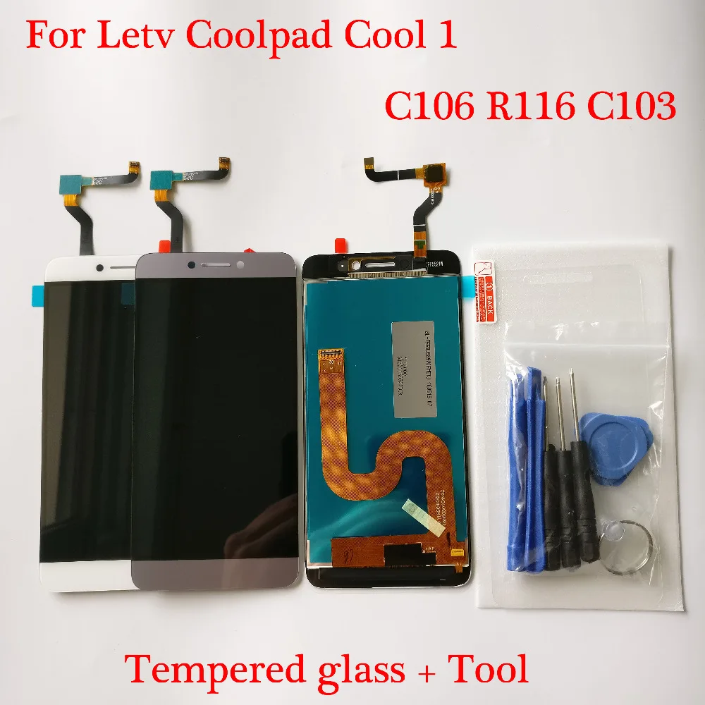 Для Letv LeEco Coolpad cool1 cool 1 c106 C103 R116 ЖК дисплей + Искусственные инструменты и закаленное
