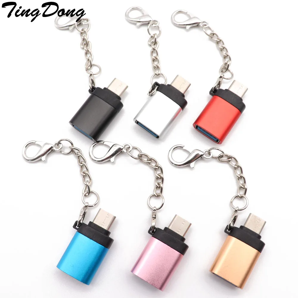 

TingDong Type-C to USB 3.0 Converter USB Type C OTG Adapter USB-C Cable for Samsung for Xiaomi for Huawei for Macbook
