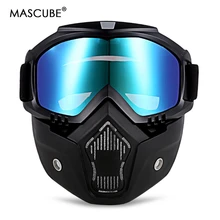 MASCUBE для мужчин и женщин профессиональный сноуборд Снегоход очки зимние ветрозащитные лыжные очки Мотокросс солнцезащитные очки маска для лица