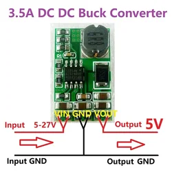 Versatile DC - DC Converter Module - Adjustable Voltage Regulator Board (4.5V - 27V Input to Multiple Output Options) (Output 5V)