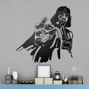 

Darth Vader Wall Art Poster Darth Vader Star Wars Wall Decal Funny Decals Car Window Glass Murals Deco For Boy Bedroom A428
