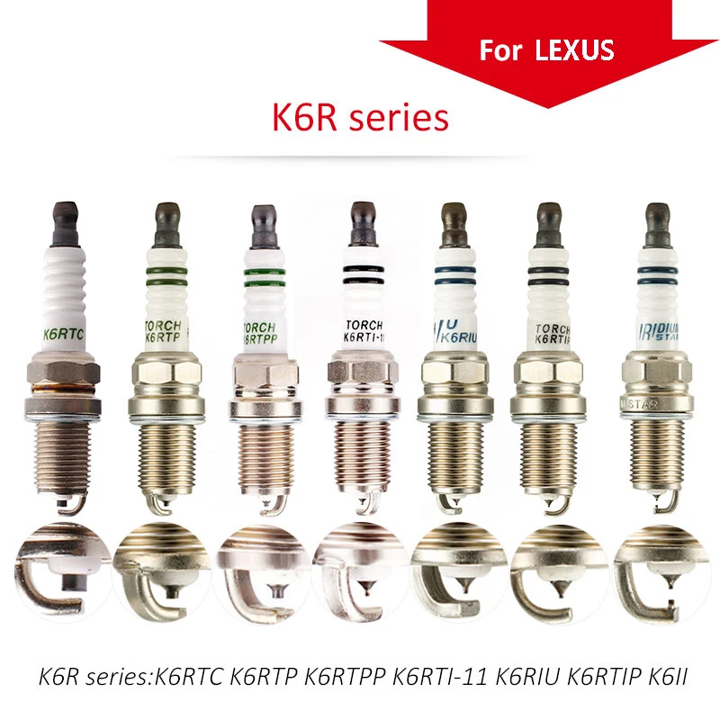 4pcs/lot China TORCH spark plugs K6R Series for LEXUS GS 300 2003