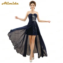 Алимида короткое переднее длинное черное вечернее платье новые элегантные вечерние платья на заказ размера плюс халат longue femme soiree