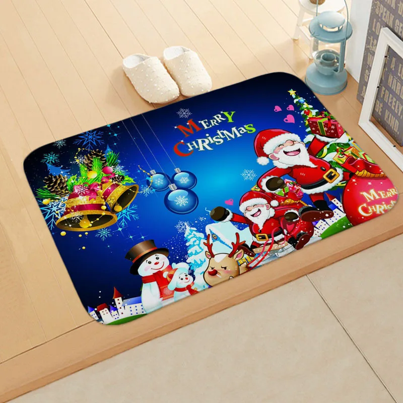 Merry Christmas Decoration Doormat Santa Claus Christmas Decoration for Home Happy New Year Xmas Navidad Decor - Цвет: 09