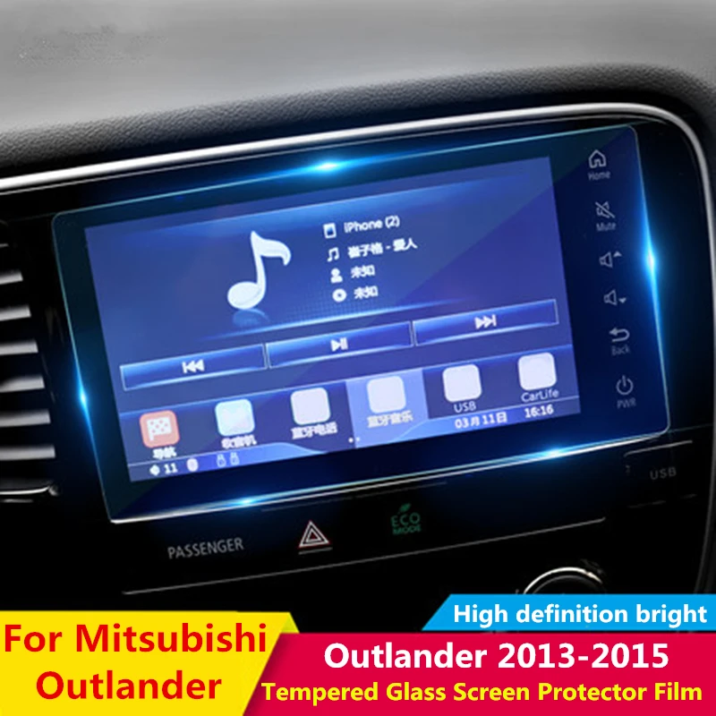 Наклейка на экран с мембранной пленкой для Mitsubishi Outlander 2013 2014 2015 GPS радио