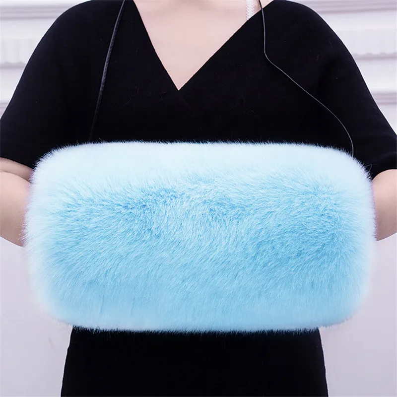 

Naiveroo Luxury Fashion Women Gloves Super Soft Faux Fur Muff Hand Warmer Challenge Glove Mittens Winter Necessary Hand Warmer