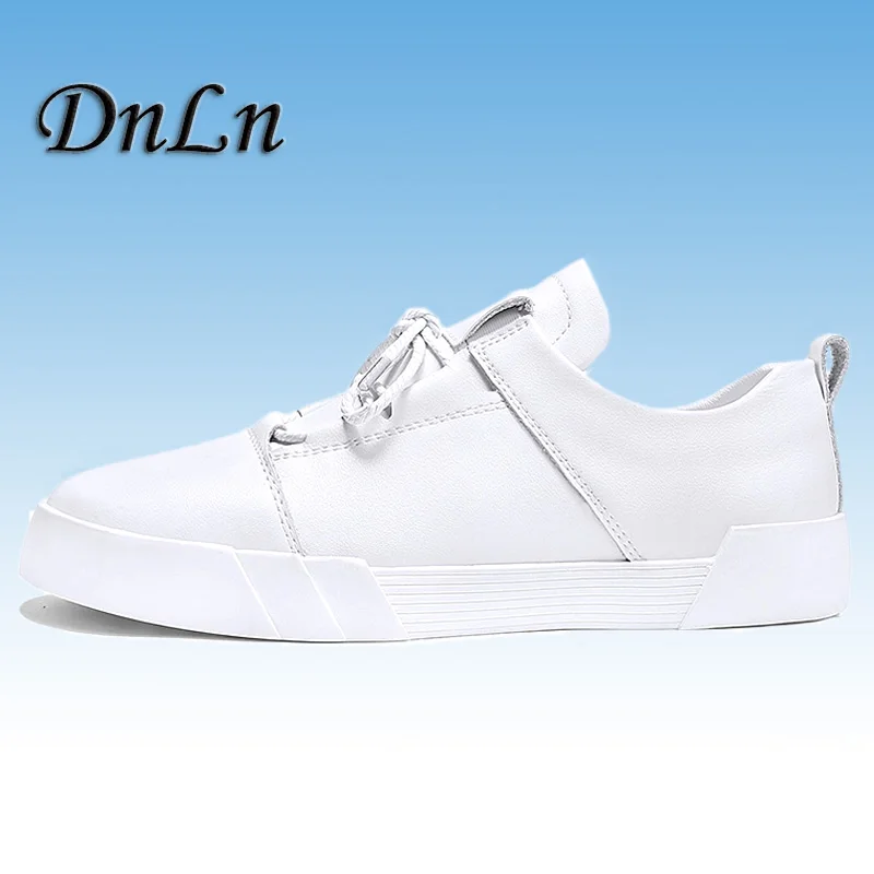 

2018 Spring New Men Casual Flat Shoes Lace-up Comfortable Tenis Masculino Adulto Male White Loafers Shoes 30D500