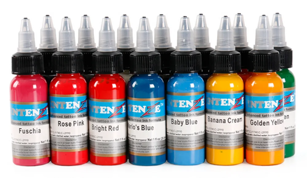 

14pcs tattoo ink set Microblading permanent makeup art pigment 30ml tattoo paint for eyebrow eyeliner lip body total 14 colors