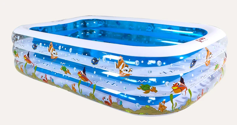 1,25 м/1,1 м Детская ванна детский бассейн подводный мир шаблон надувной газированный квадратный бассейн для новорожденных