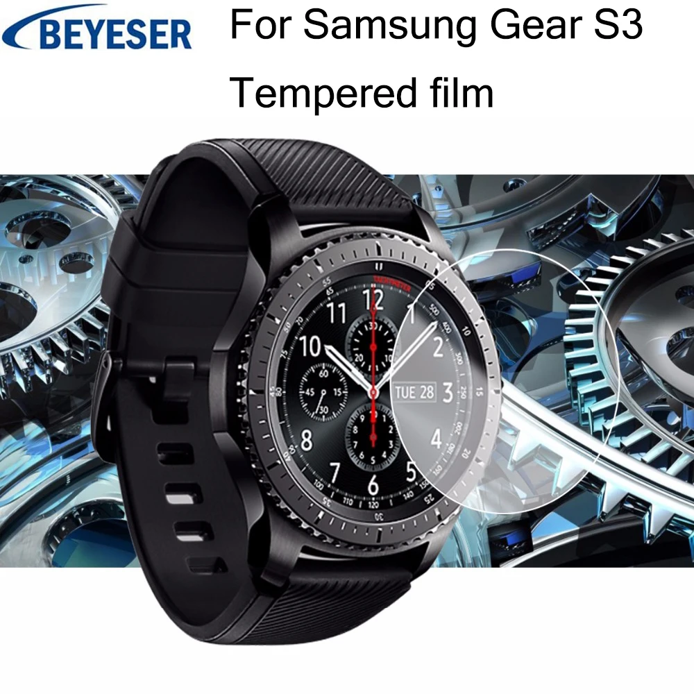Закаленное стекло для часов Samsung Gear S3 Защитная пленка полного покрытия экрана |