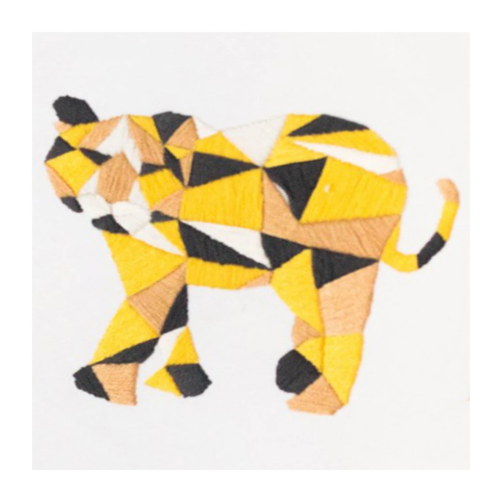 DIY Animals Pattern Embroidery Kits for Beginner Needlework 3D Cross Stitch Embroidery Set Craft Sewing Accessories
