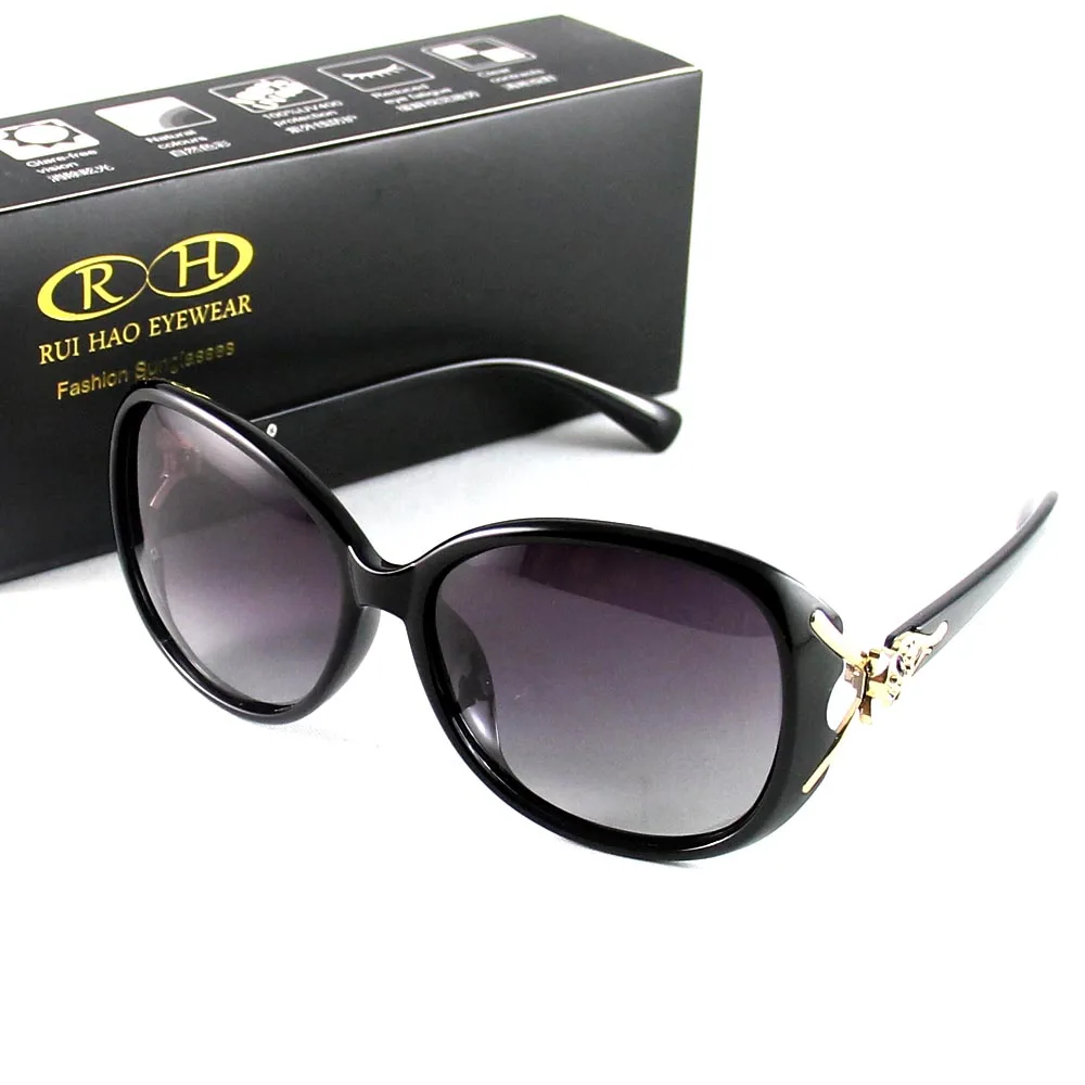 

RUI HAO EYEWEAR Brand Women Sunglasses Polarized Sunglasses Fashion Color Design Pilot Sun Glasses oculos de sol KM8842