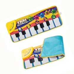 Детские Музыкальные Ковер сенсорный Играть Коврики музыкальный коврик Обучающие Игрушки для маленьких животных фортепиано музыкальный