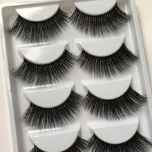 5 пар Накладные 3d норковые ресницы натуральные накладные ресницы длинные черные кисть для нанесения маски 3d комплект для наращивания ресниц Накладные ресницы из норки
