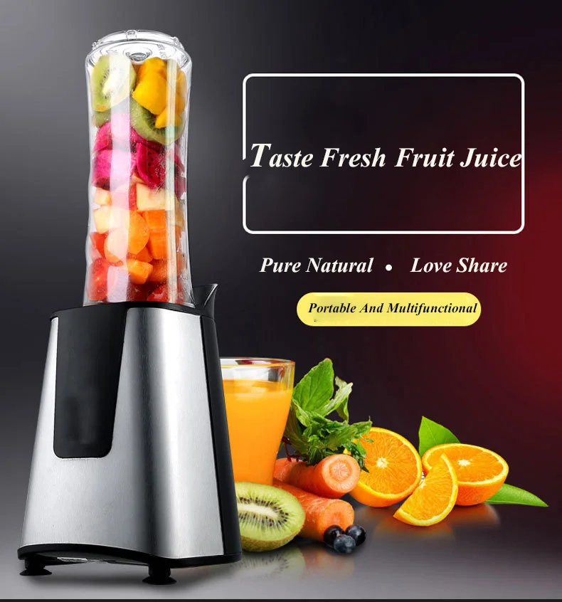 

6 in 1 mini portable fruit vegetable juicer with small mouth design