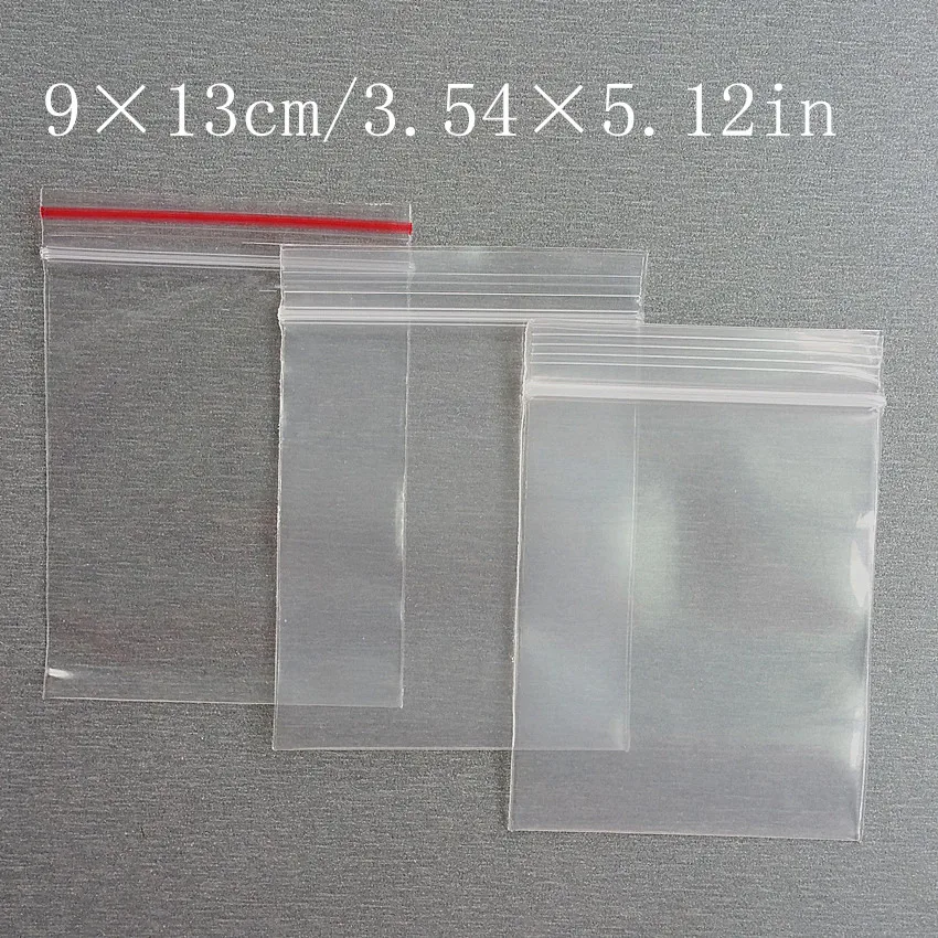 9x13 см самозапечатывающийся молния Ziplock пластик посылка закрывающиеся клип цепи Бакалея Малый сумки три вида толщина выбран 1000 шт