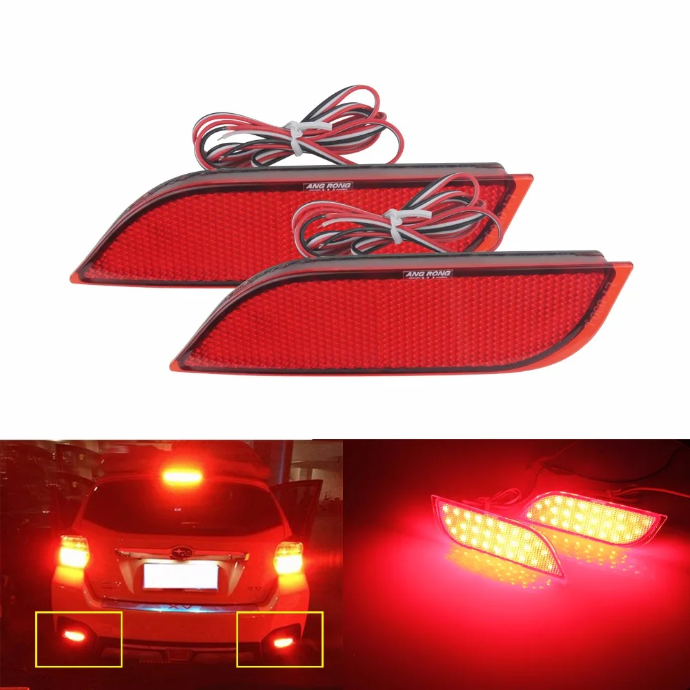 ANGRONG 2x czerwona soczewka reflektor tylnego zderzaka LED ANGRONG 2x czerwony reflektor tylnego zderzaka LED światło