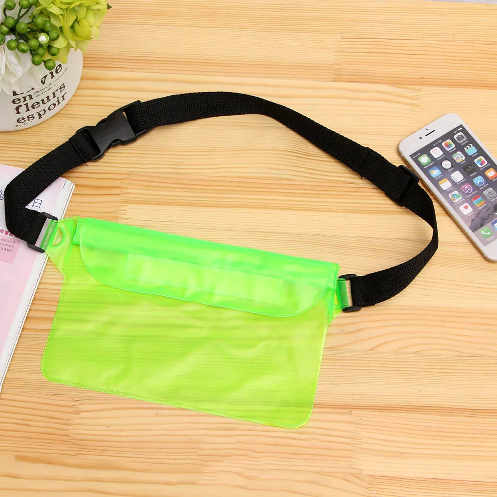 Однотонные прозрачные ПВХ поясные сумки унисекс водонепроницаемые для мужчин и