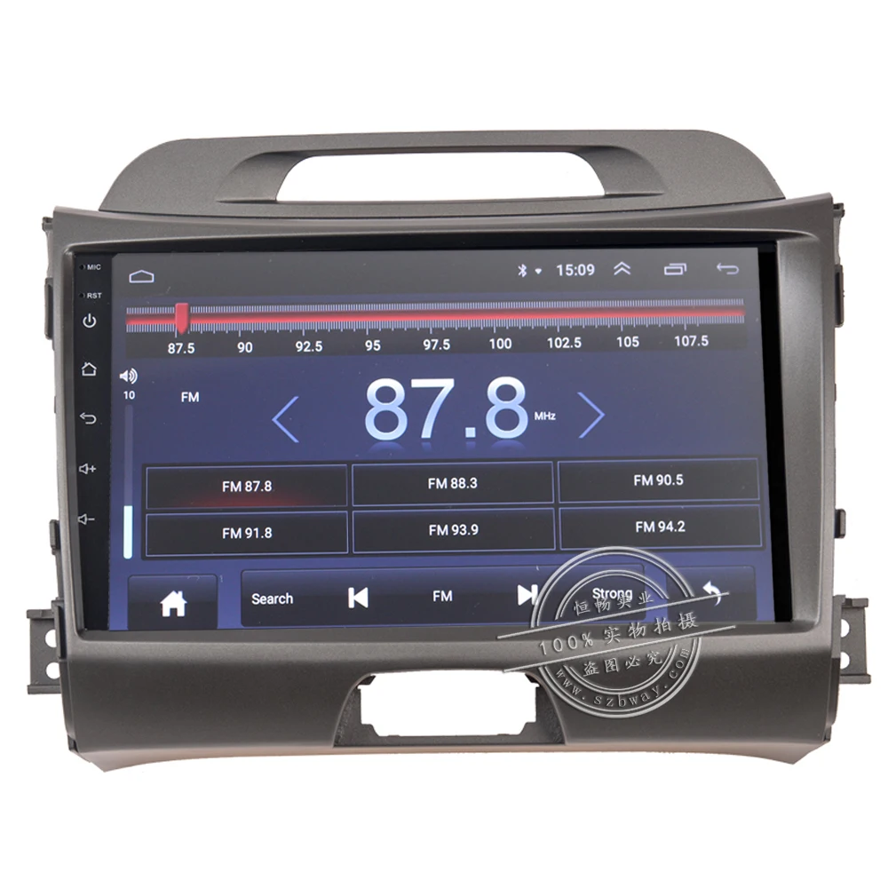Best HACTIVOL 9" 1024*600 Quadcore android 8.1 car radio gps navi for KIA SPORTAGE R 2010-2011 car DVD player with 1G RAM 16G ROM 1