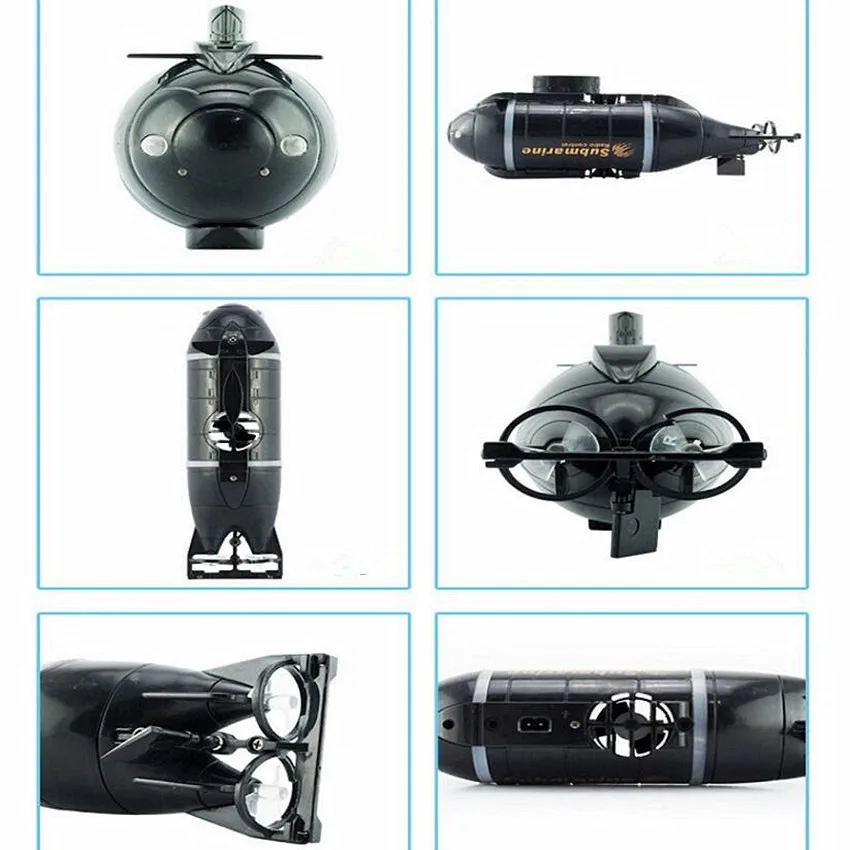 Presente do Menino Modelo de Submarino Velocidade do Barco de Controle Mini Submarine Toy Kids Simulação Remoto Drone 1 pc rc 8 1 PC Mini RC Submarine Toy Kids