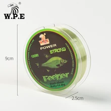 W.P.E FeeDer Nylon Fishing Line 100m 0.20mm-0.60mm Super Strong Monofilament 6.02-37kg Carp Fish Main Line Fishing Accessories