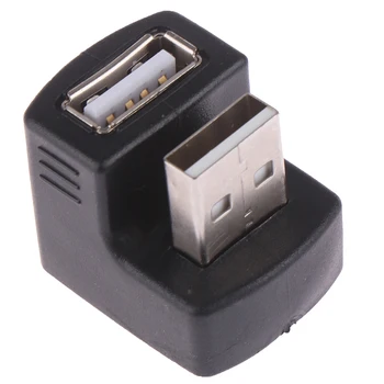 

180 degree 90 degree USB 2.0 A male to female m/f converter adapter connector