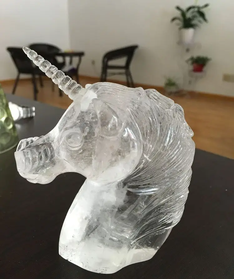 

new arrivalsclear quartz crystal unicorn for decoration
