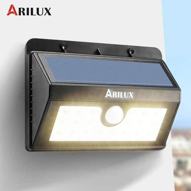 arilux al sl05 20 led solar light outdoor lighting solar powered