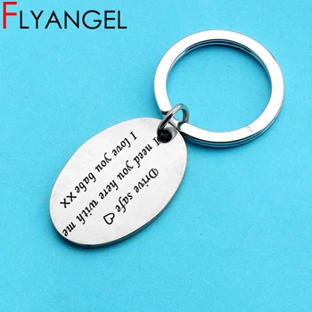 

Custom Name Engraved Keychain Drive Safe I Need You Here With Me I Love You Babe High Quality Key Holder Husband Boyfriend Gifts