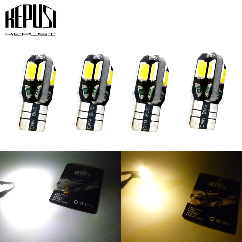 

4X T10 LED Car Light Canbus 194 W5W 5730 Auto LED Bulbs Car Styling For chevrolet captiva cruze spark orlando Cruze Trailblazer