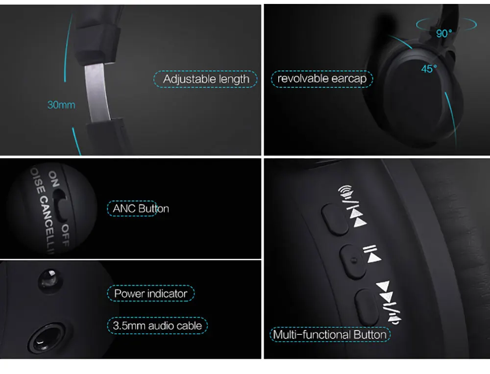 ANC Active Noise Cancelling Headphones (11)