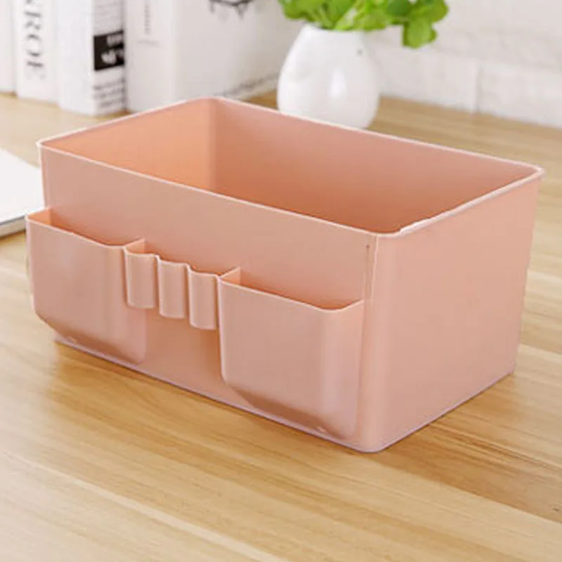 1 Pcs Colorful Makeup Organizer Multi-grid Plastic Cosmetic Storage Box Office Desktop Debris Finishing Organizador Box 1 Pcs Colorful Makeup Organizer Multi-grid Plastic Cosmetic Storage Box Office Desktop Debris Finishing Organizador Box