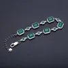 Gem's Ballet 10.04Ct Gemstone Fashion Natural Green Agate Bracelets For Women 925 Sterling Silver Bangles Fine Jewelry ► Photo 3/6