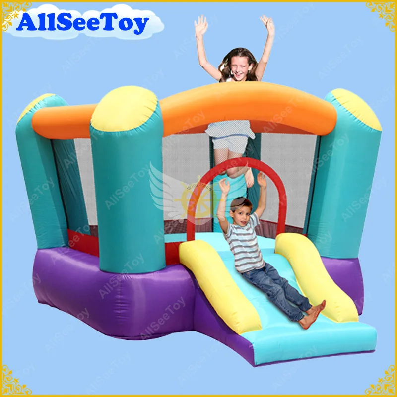 

Mini Inflatable Bounce Slide,Oxford Fabric Family Use Jumping House,Kids Funny Bouncy Castle