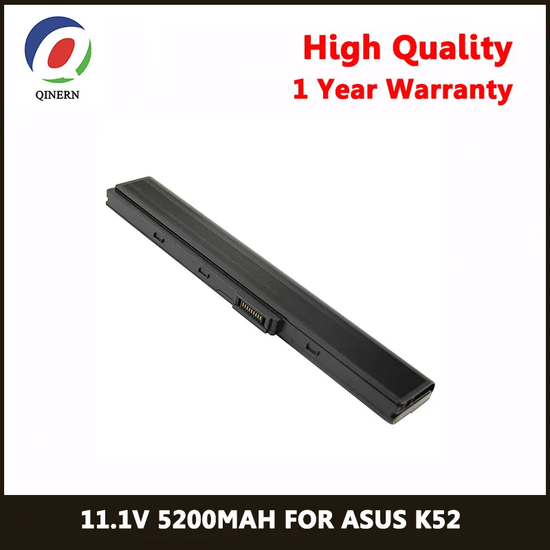 

QINERN 11.1V 5200MAh Laptop Battery For ASUS A52SERIES A52F A52J Noteook Battery For ASUS Laptop 70-NXM1B2200Z Gaming Batteries