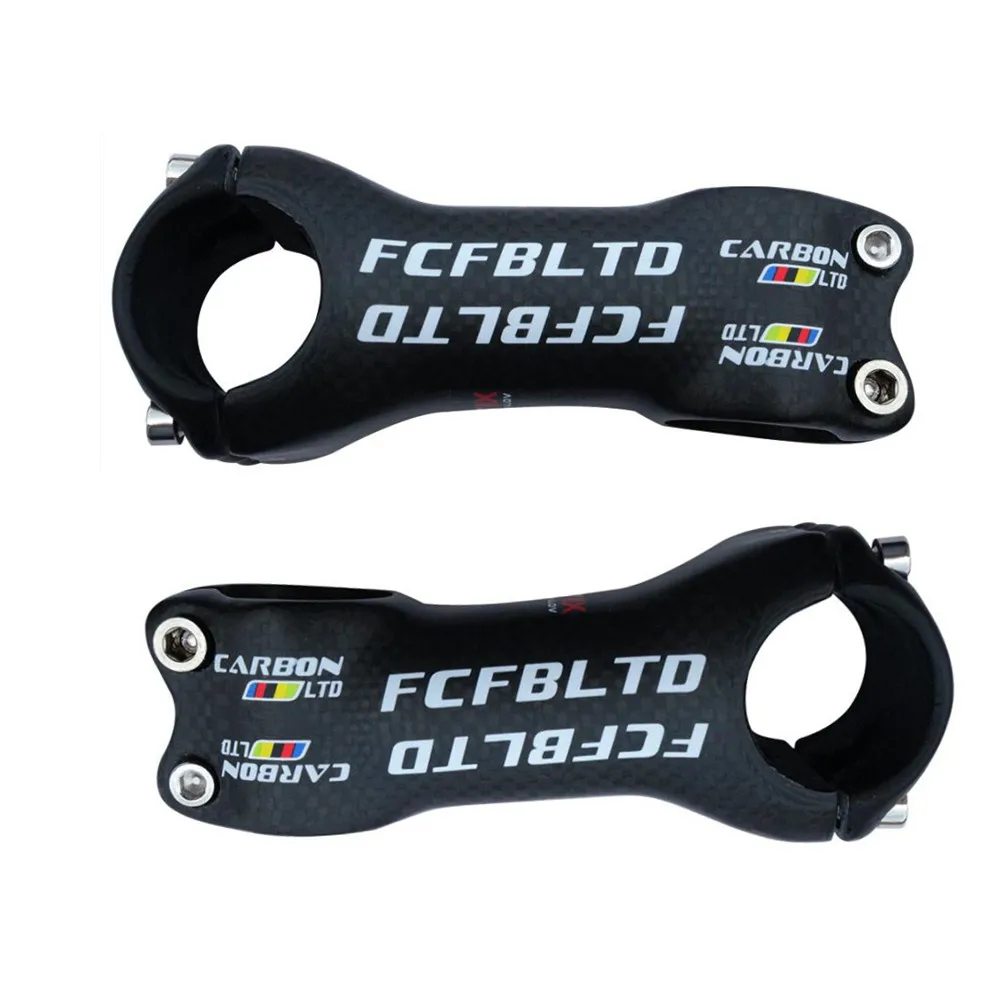

FCFB 3K Carbon Fibre Bicycle Stem Cycling Parts 31.8mm For Mountain/Road Bike 7degree 70/80/90/100/110/120/130mm Matte