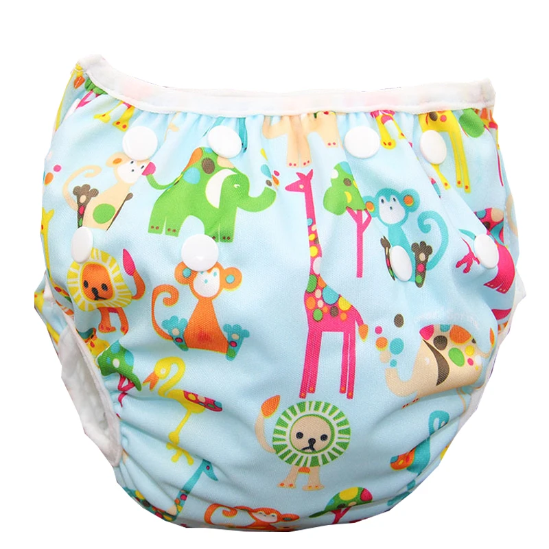 Baby Swim Diapers Adjustable One Size Washable Nappies Pool Pant Swim Waterproof Cloth Diaper